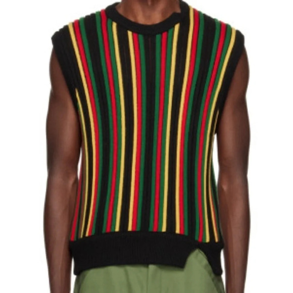 Spencer Badu Other - NWOT Spencer Badu Men's Multicolor Striped Vest  Sz: XXS